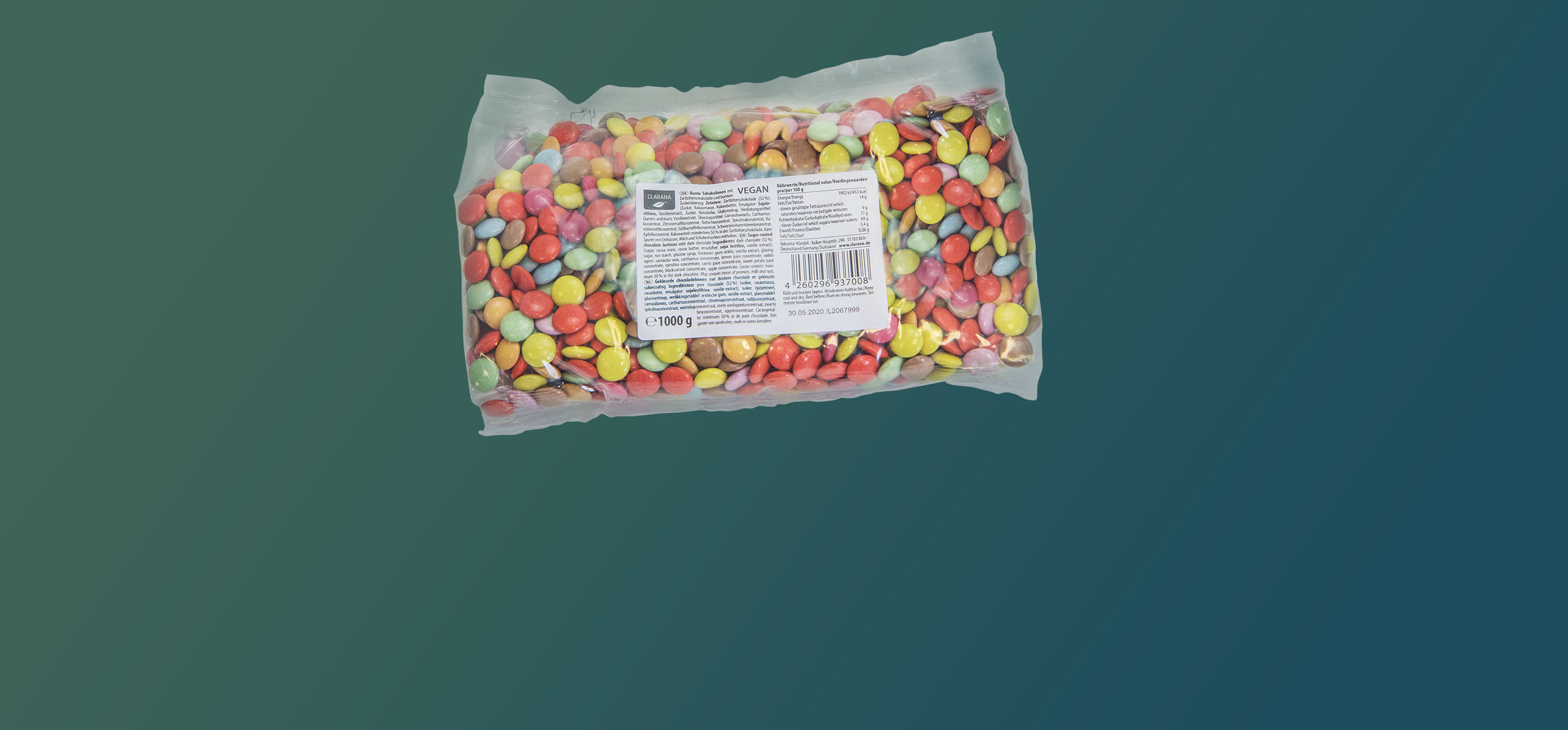 Clarana Schokolinsen in Großpackung