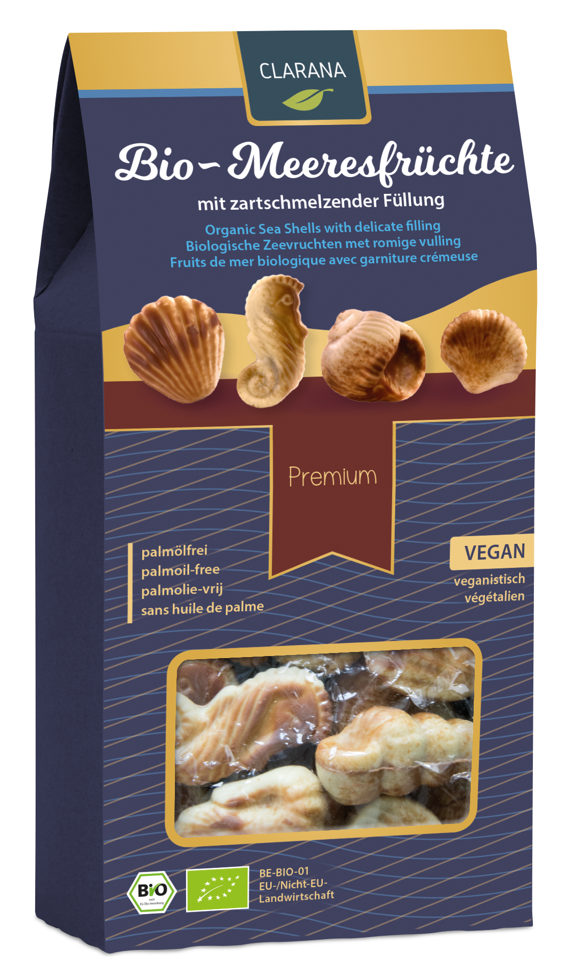 Organic Seashells with Smooth and Creamy Filling