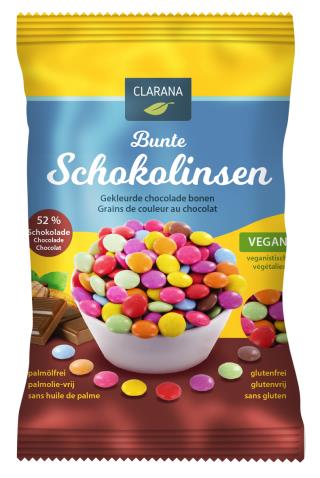 Bunte Schokolinsen; 125 g